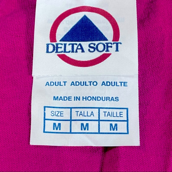 Delta Pro Weight size medium pink shirt with funny quote in white, short sleeves - Picture 6 of 6